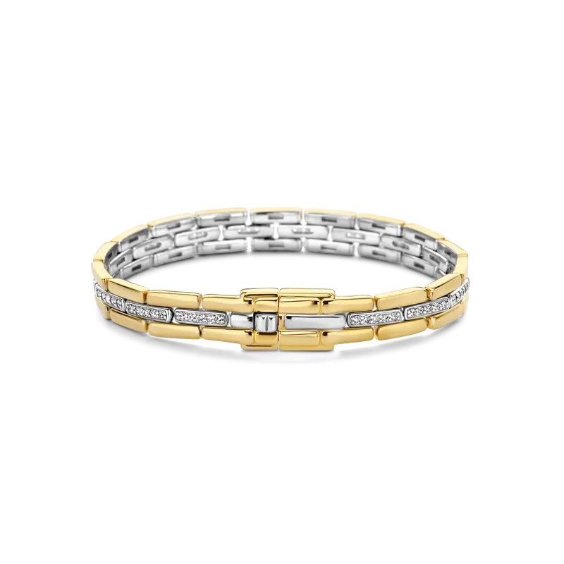Vintage Zirconia Chain Bracelet
