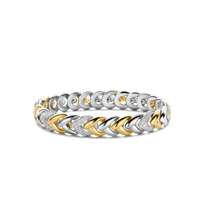 Vintage Zirconia Chain Bracelet