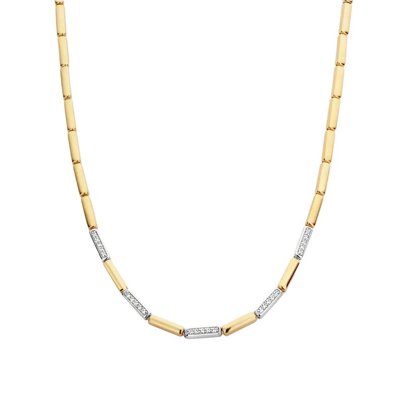 Vintage Zirconia Chain Necklace