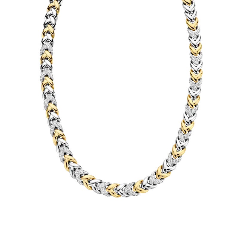 Vintage Zirconia Chain Necklace