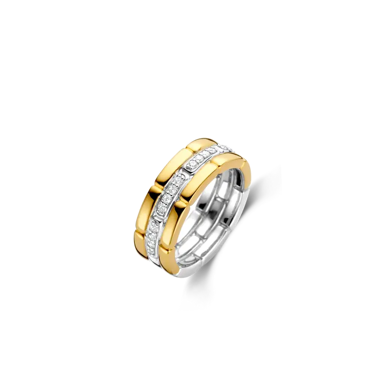 Vintage Zirconia Chain Ring