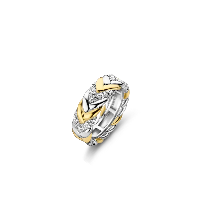 Vintage Zirconia Chain Ring