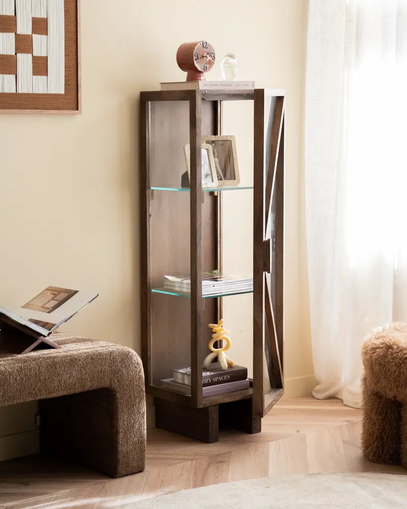 Vitrinekast Kella Hout