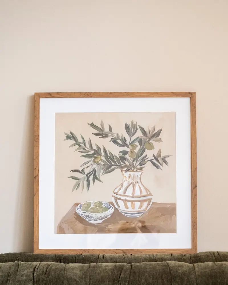 Wall Art Olive Breeze Naturel Hout