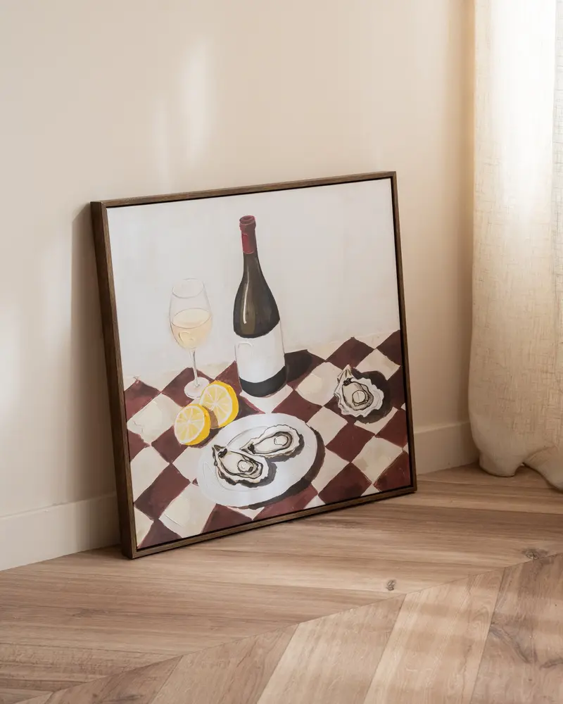 Wall Art Oysters And Wine