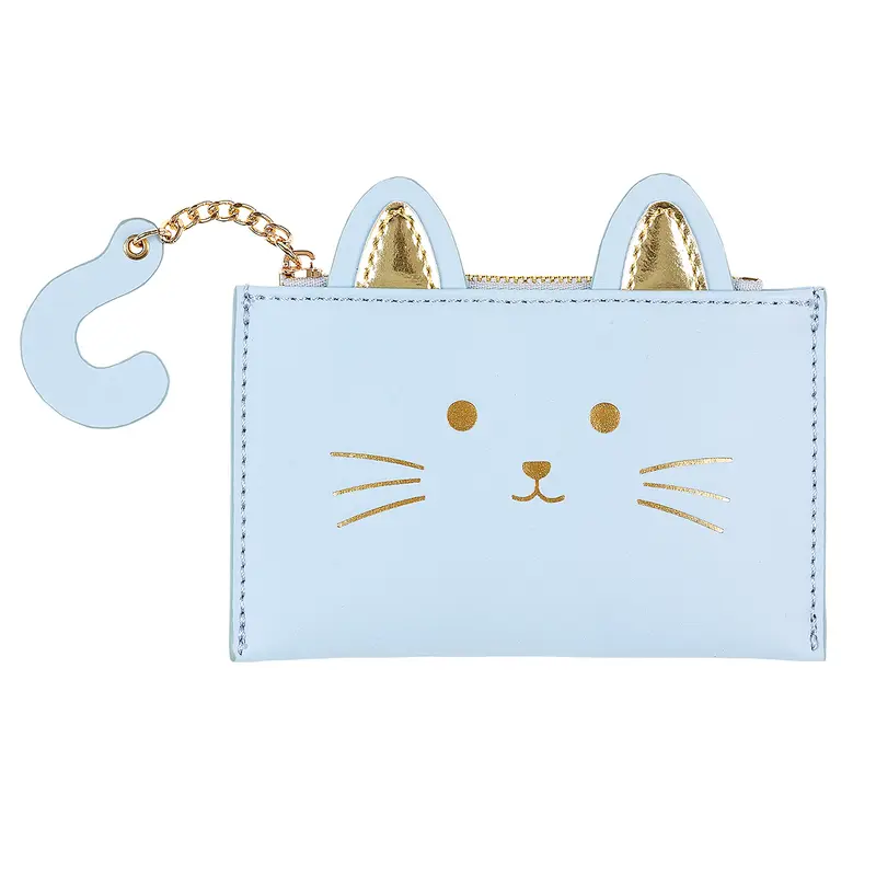 Wallet Kiki cat blue