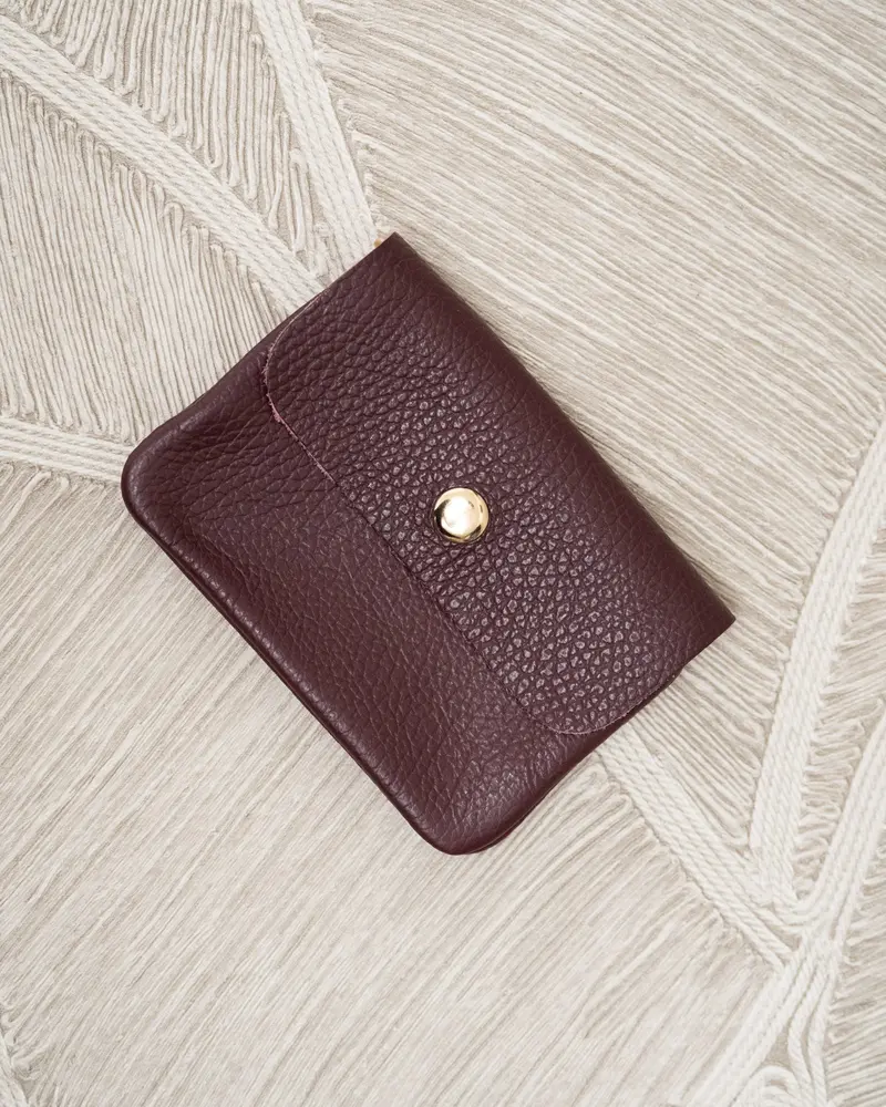 Wallet Lisa Small REAL LEATHER Bordeaux