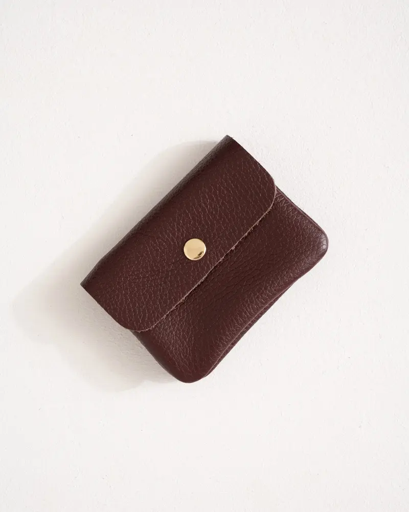 Wallet Lisa Small Real Leather Bordeaux