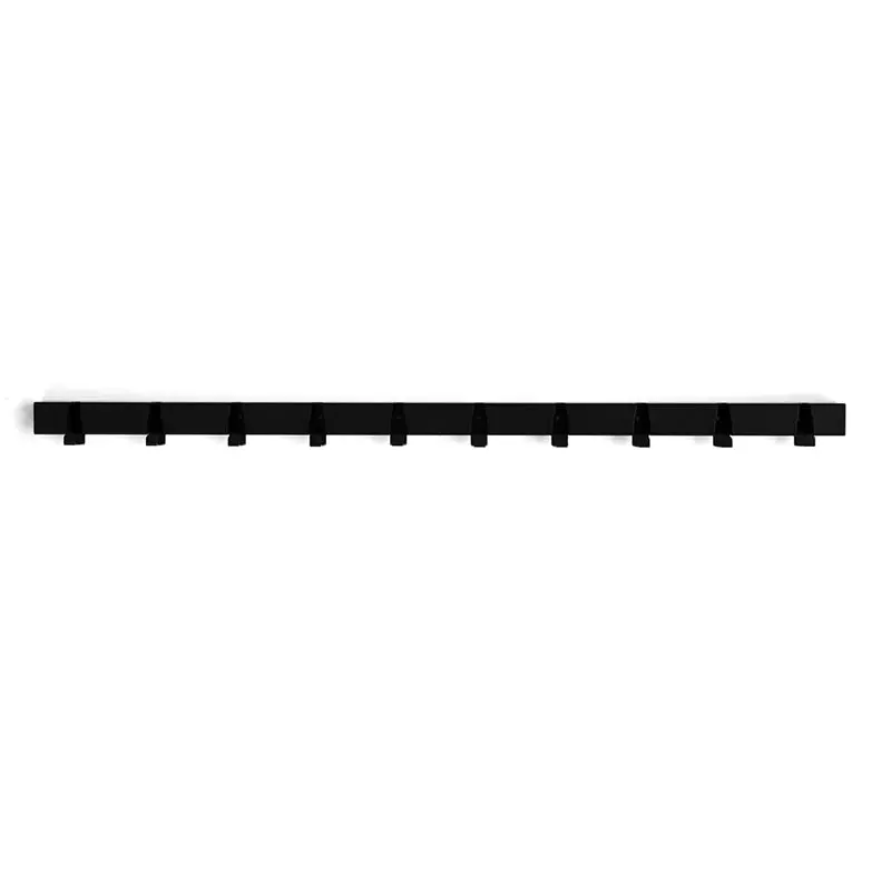 Wandkapstok Coatrack by the Meter | 100 cm Zwart | Vij5