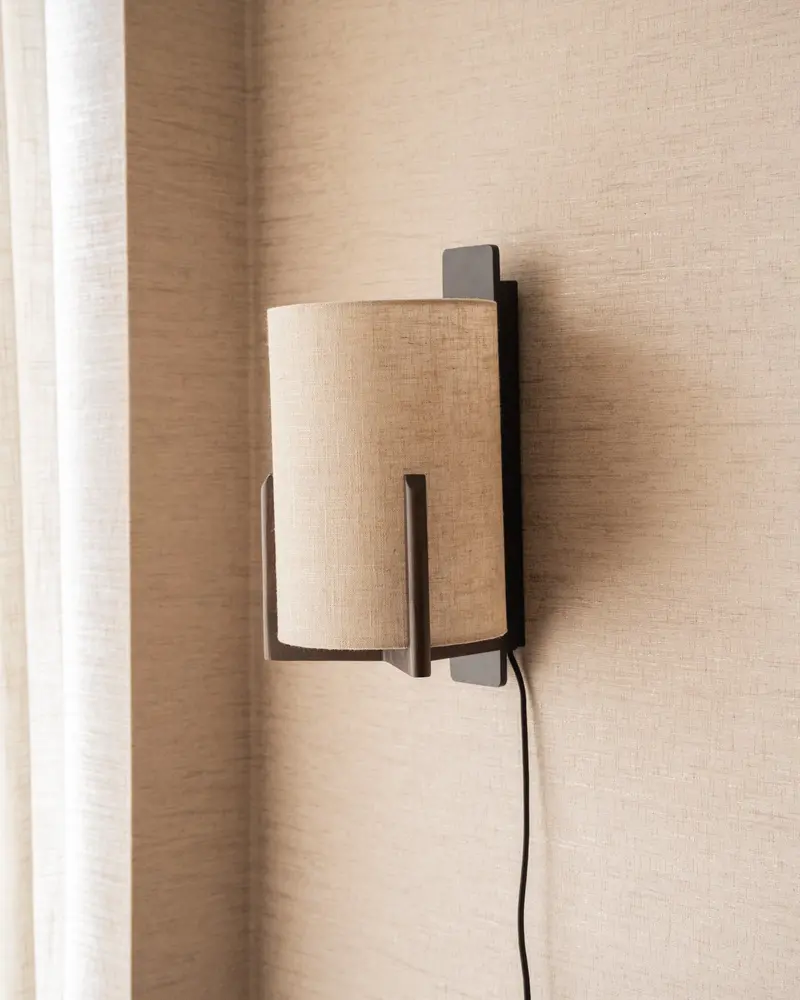 Wandlamp Litto Linnen Beige
