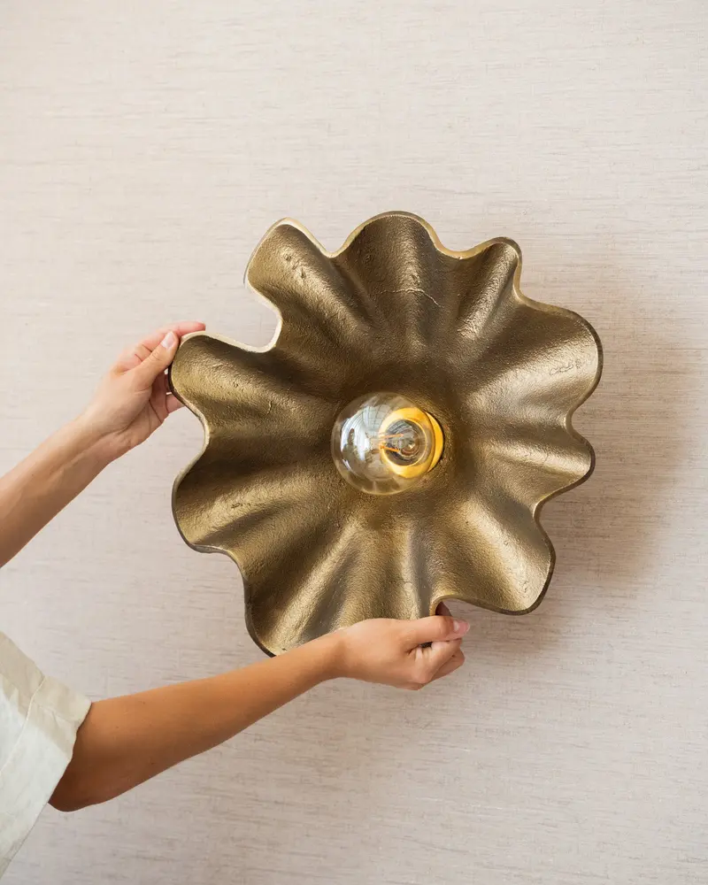 Wandlamp Splash Antique Gold