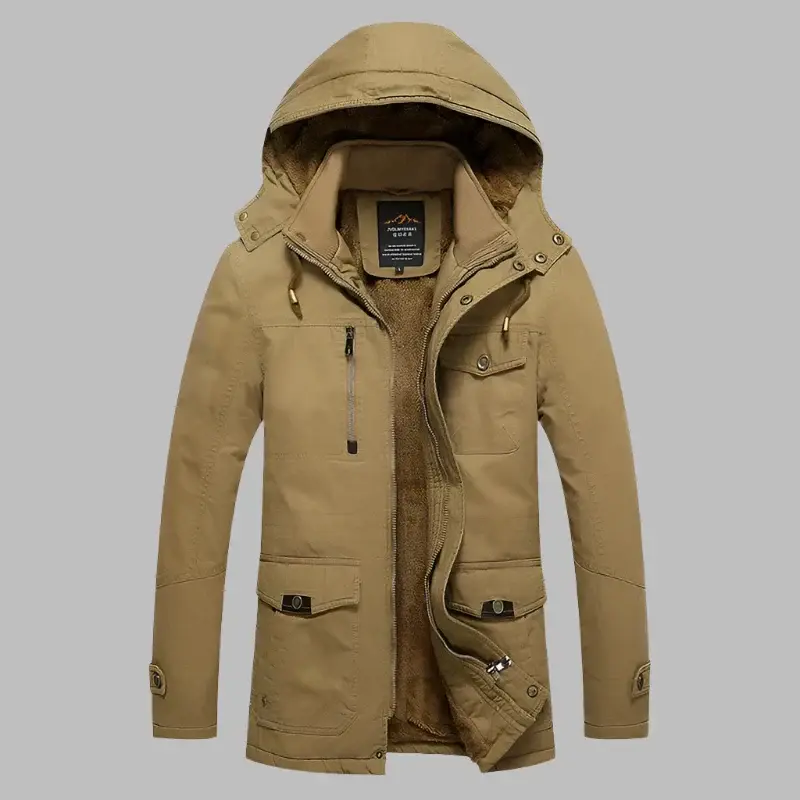 Warme Wasserdichte Herren Winterjacke - ArcticShield Winterzauber Edition