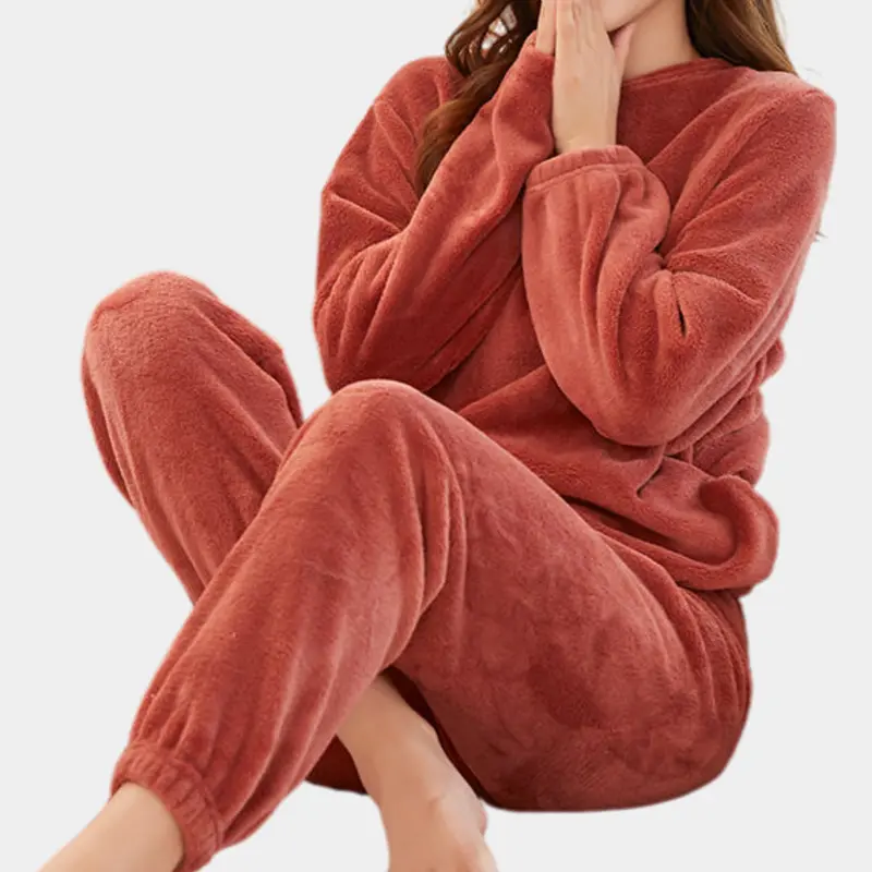 Warmer Fleece Damenpyjama - Elina Winterzauber Edition