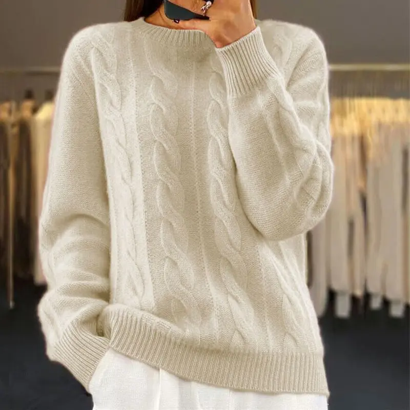 Warmer Herbst-Strickpullover für Damen - Bella