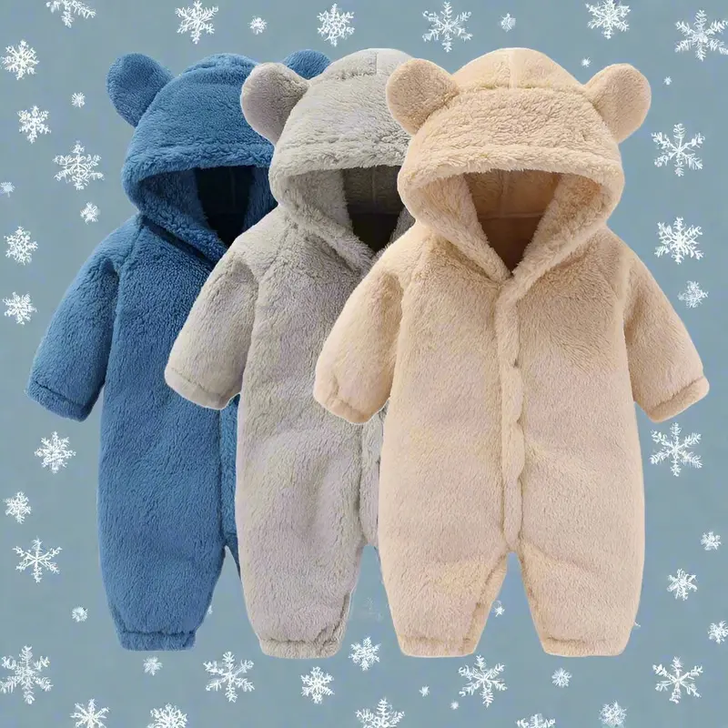 Warmer Winter-Baby- und Kleinkinder-Overall – CuddleCub Winterzauber