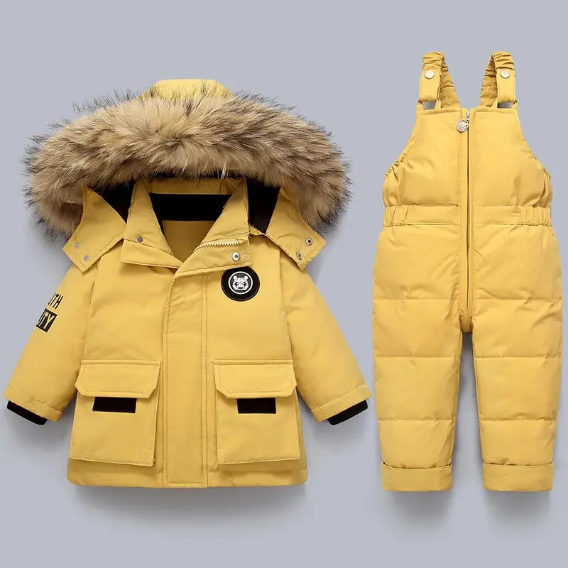 Warmer Winter-Kinderjas und Overall - Charlie