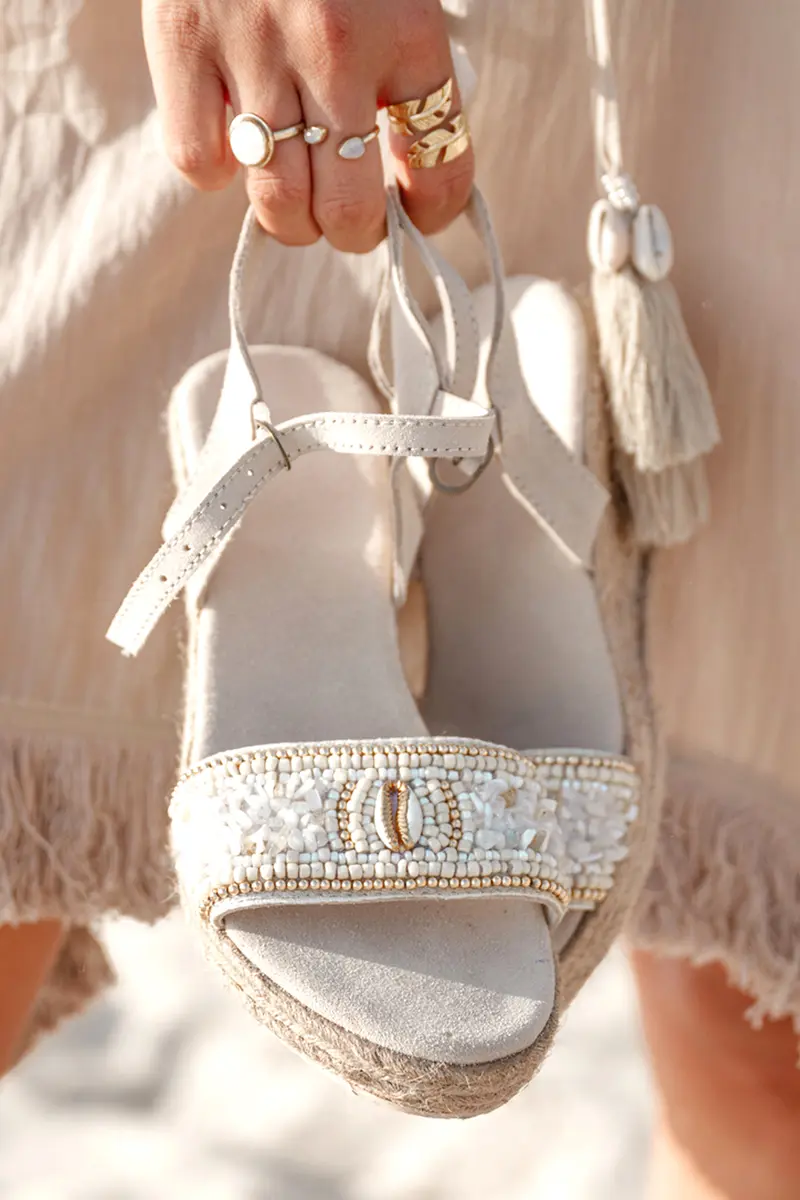 Wedge Laya White