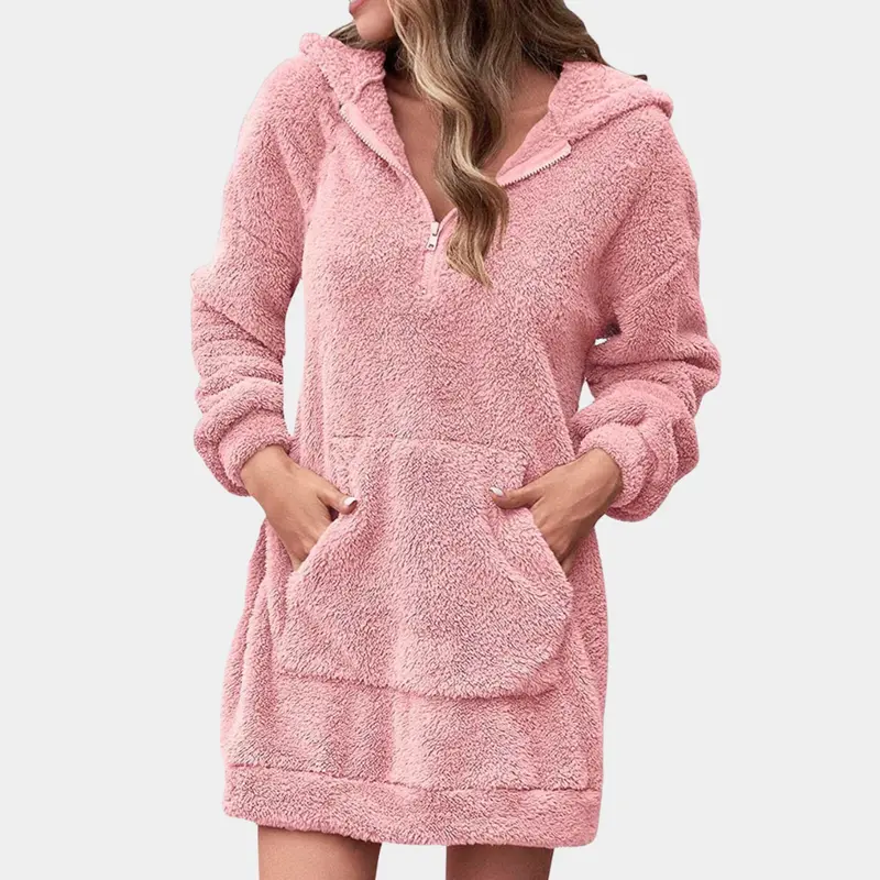 Weiche Warme Winterjacke mit Reißverschluss für Damen - Maëlle Winterzauber Edition