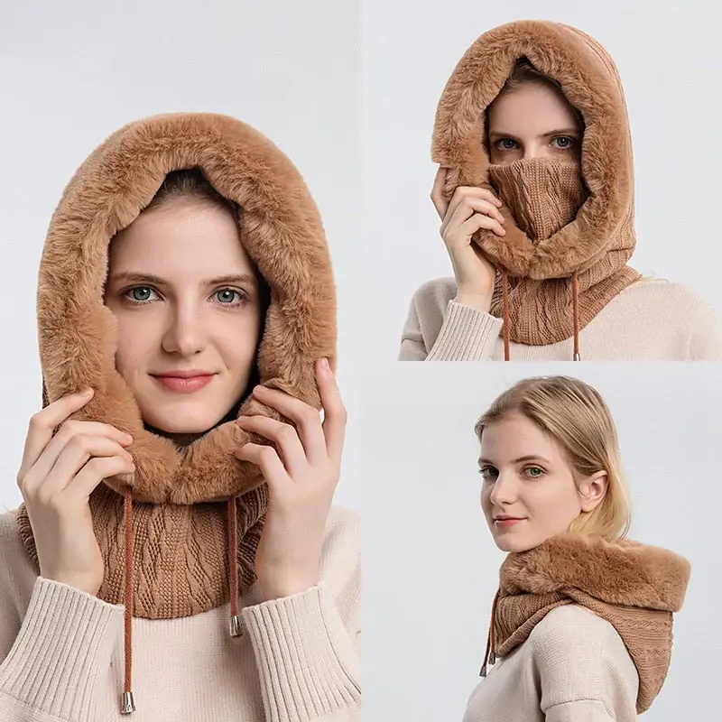 Weicher warmer 3-in-1 Damen Winterschal – Rizza