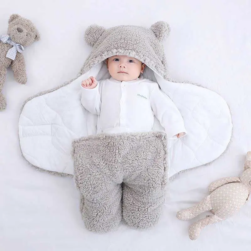 Weicher Winter-Baby Wickelschlafsack - CosyCub