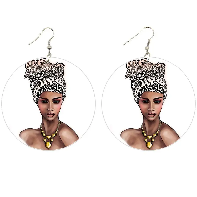 White Turban | African inspired earrings