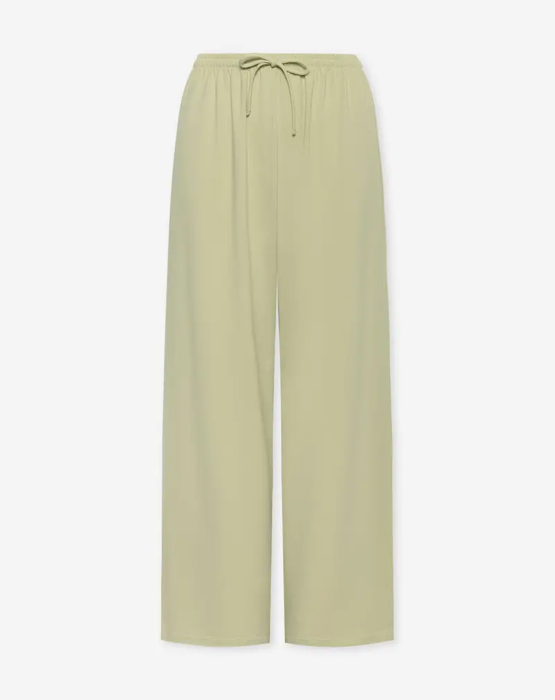 WIDE LEG COMFY PANTS TALL PISTACHE