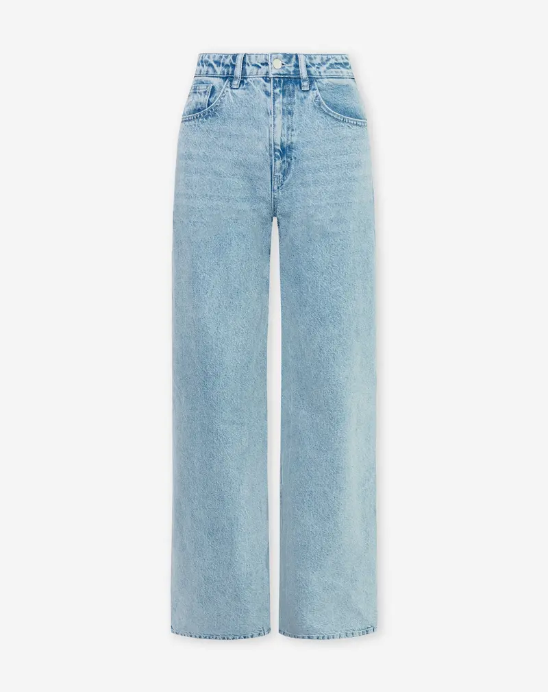WIDE LEG JEANS BLAUW