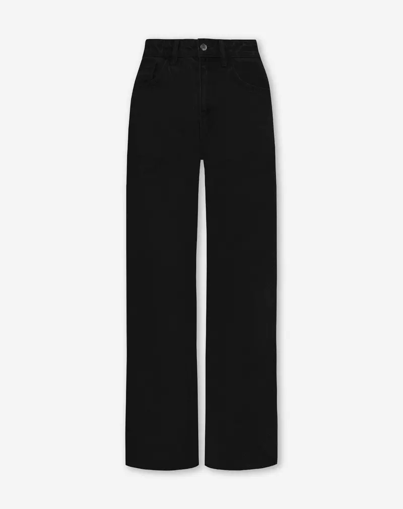 WIDE LEG JEANS ZWART