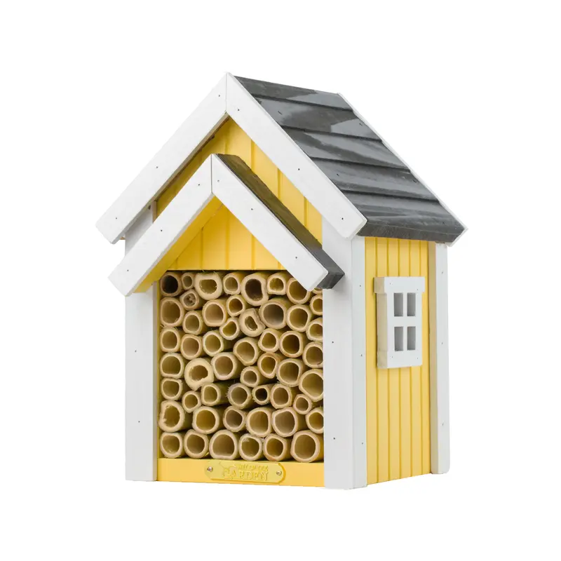 Wildlife Garden Houten Bijenhotel & Bijennest | Geel