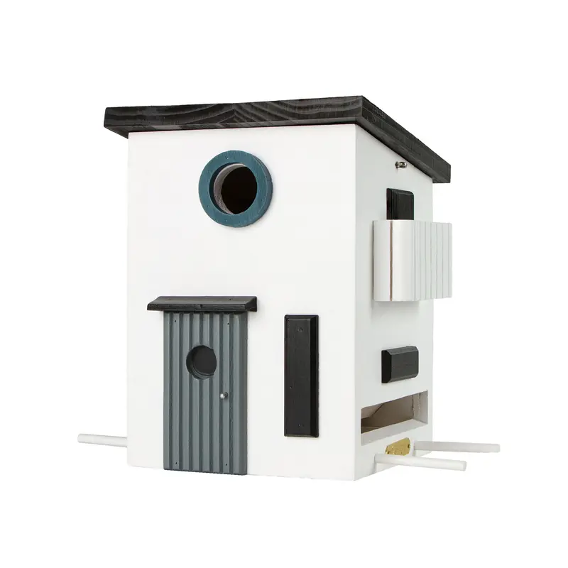 Wildlife Garden Multiholk Houten Vogelhuisje & Nestkast | Functionalist House