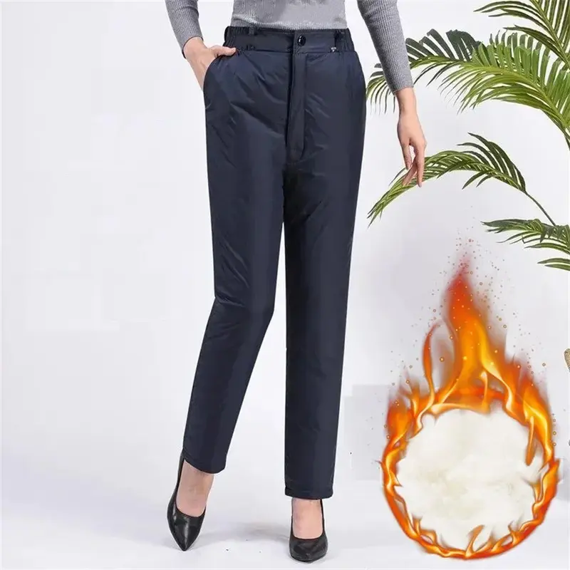 Winter-Gerade-Daunenhose in Übergröße