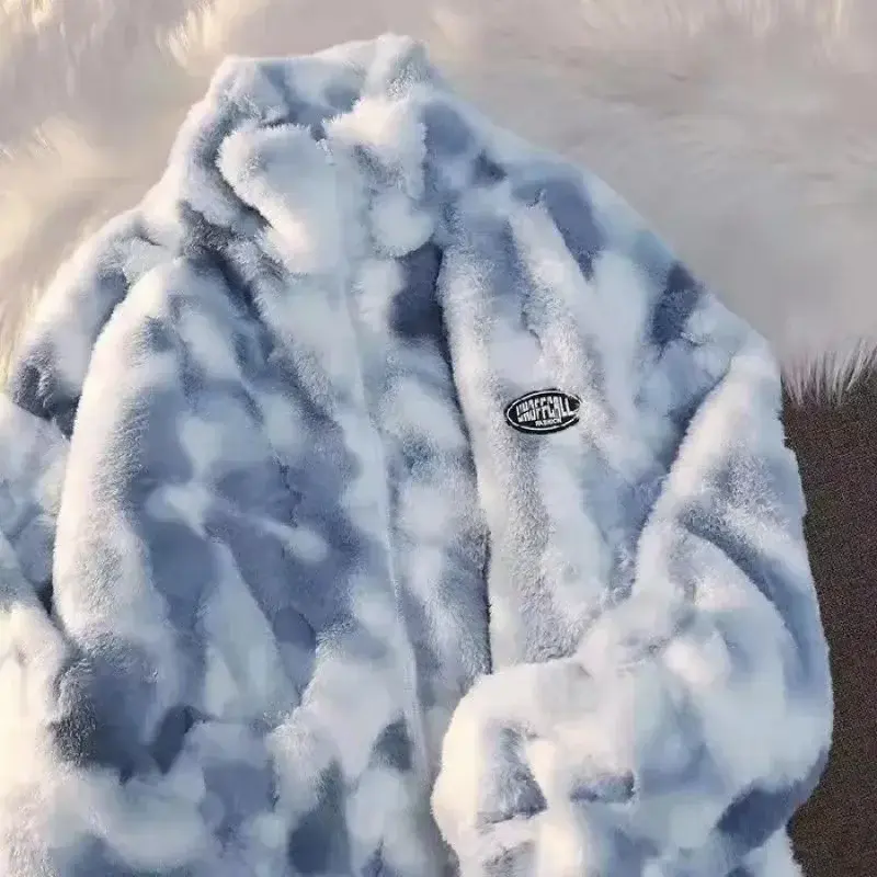Winter-Tie-Dye Fleecejacke für Damen - Nila