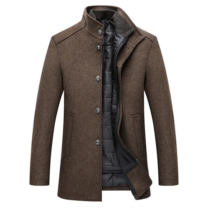 Winterfester Wollmantel für Herren – Logan