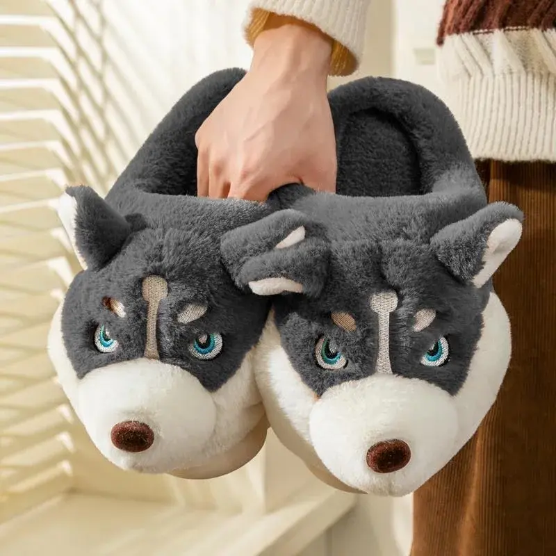 Winterliche Husky Damen Hausschuhe – Novi
