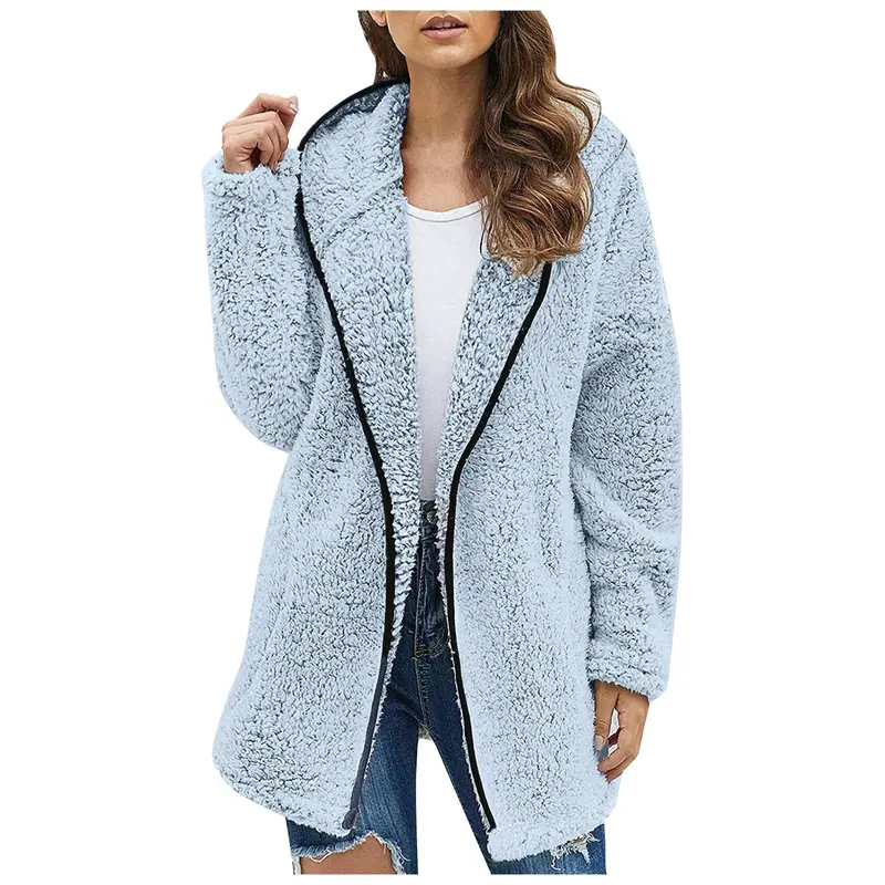 Winterliche Lang Fleece Damenjacke - Luna