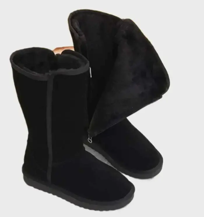 Winterliche Schaffell Damenstiefel - Sofia