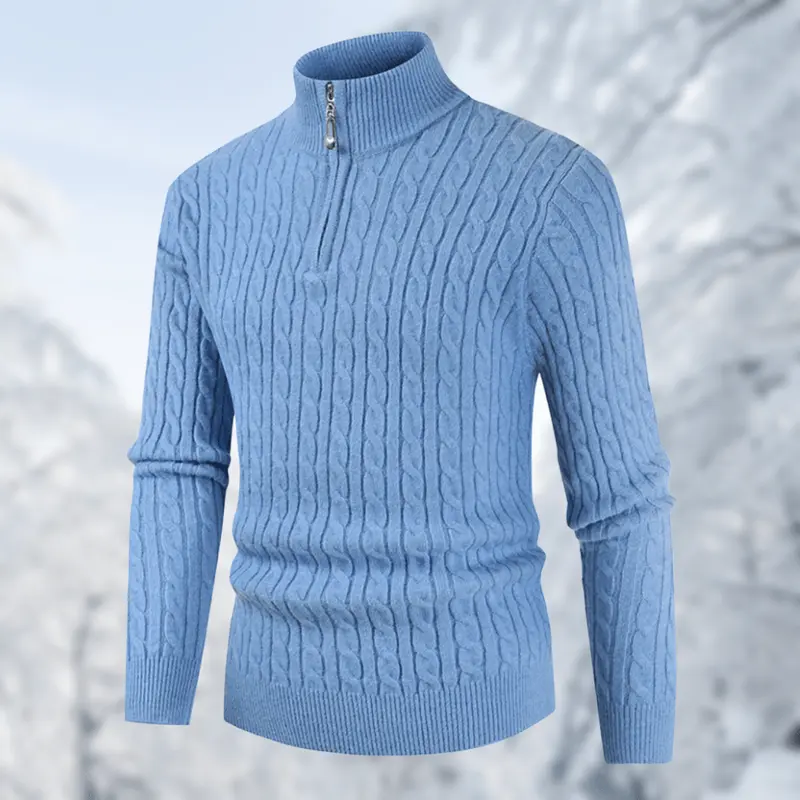 Winterlicher Herrenpullover mit Stehkragen - Ruben