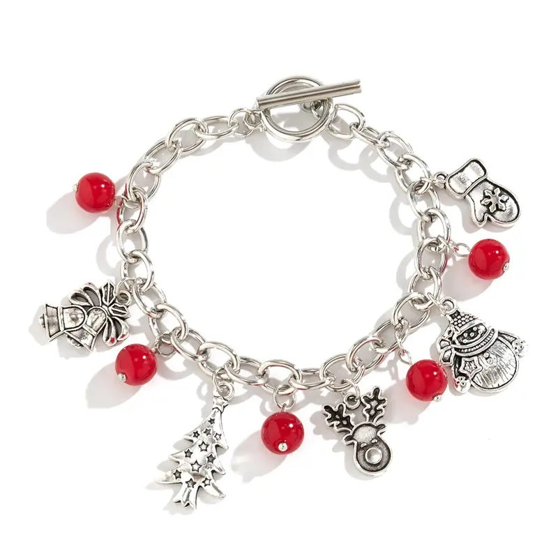 Winterliches silbernes Charme-Armband