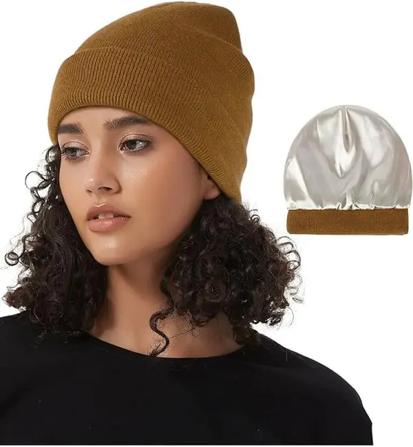Wintermütze mit Seidenfutter - Noor