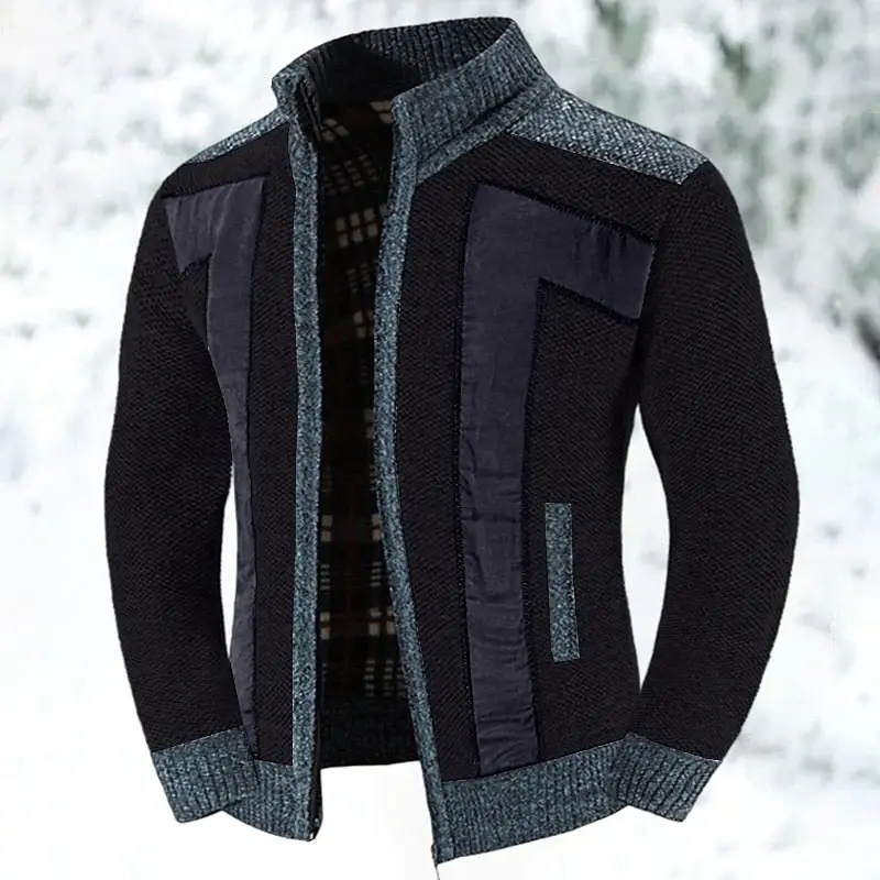 Winterwollweste mit Reißverschluss und Pullover - Leon