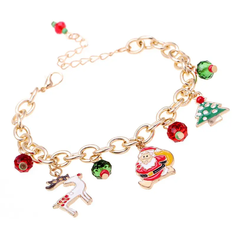 Winterzauber-Weihnachtsschmuck-Charme-Armband