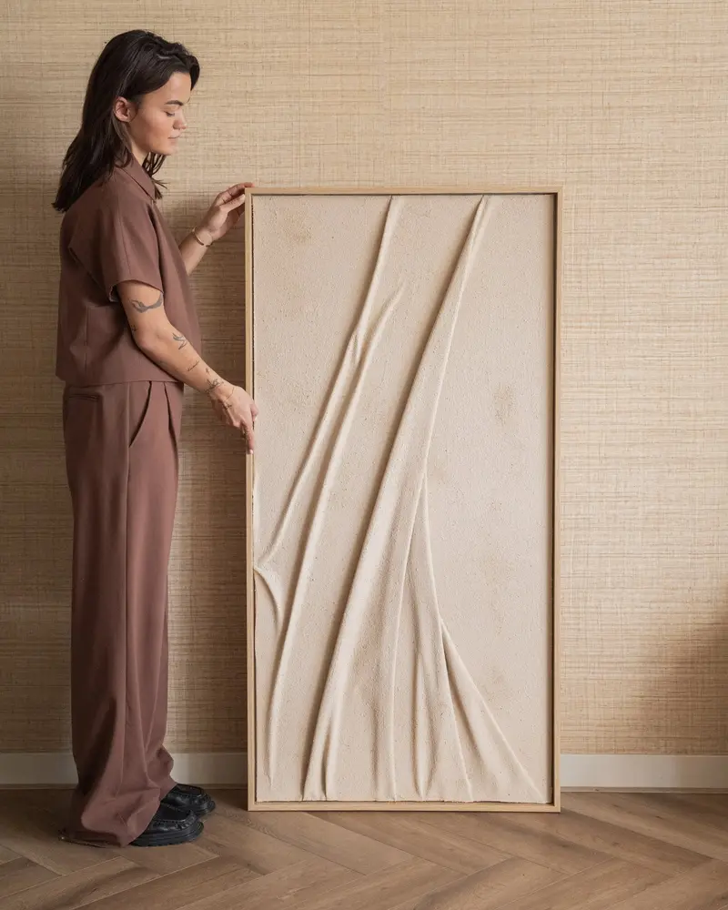 X-Large Wall Art Veck Beige