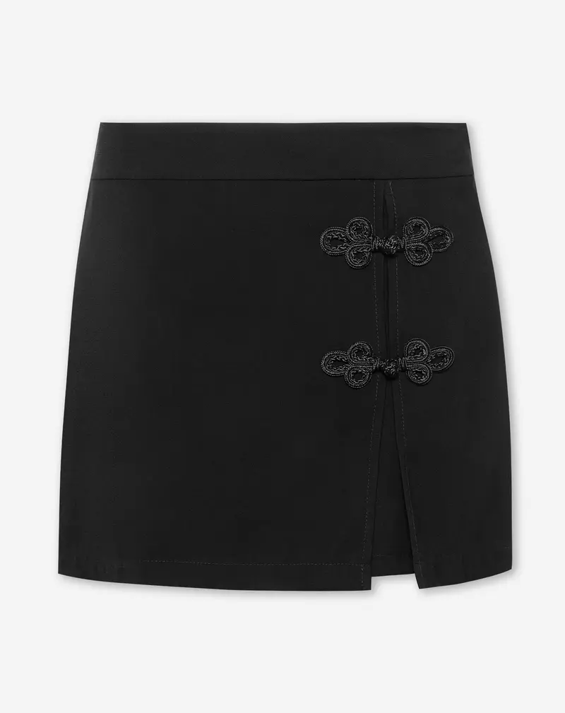 YASMIN MANDERIN SKORT ZWART