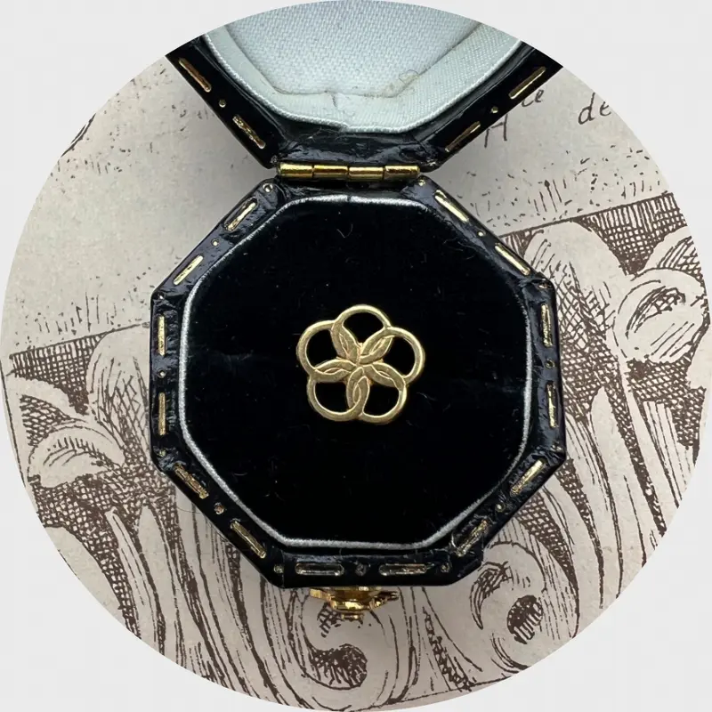 Yellow Gold Knot Single Earring, Stickpin Conversion
