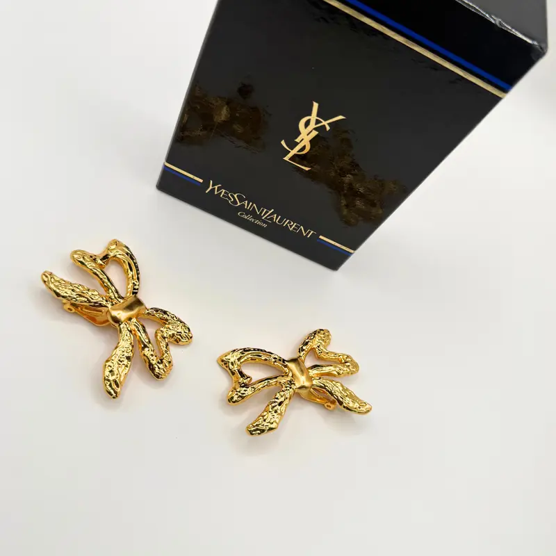 Yves Saint Laurent – Bow Earrings, circa 1980s