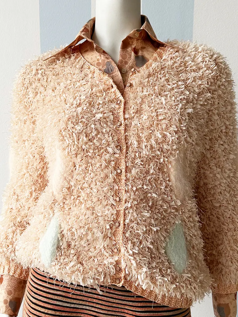 Zalmoranje handgebreid vest