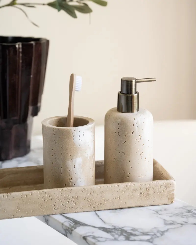 Zeepdispenser Pearl Travertine Look