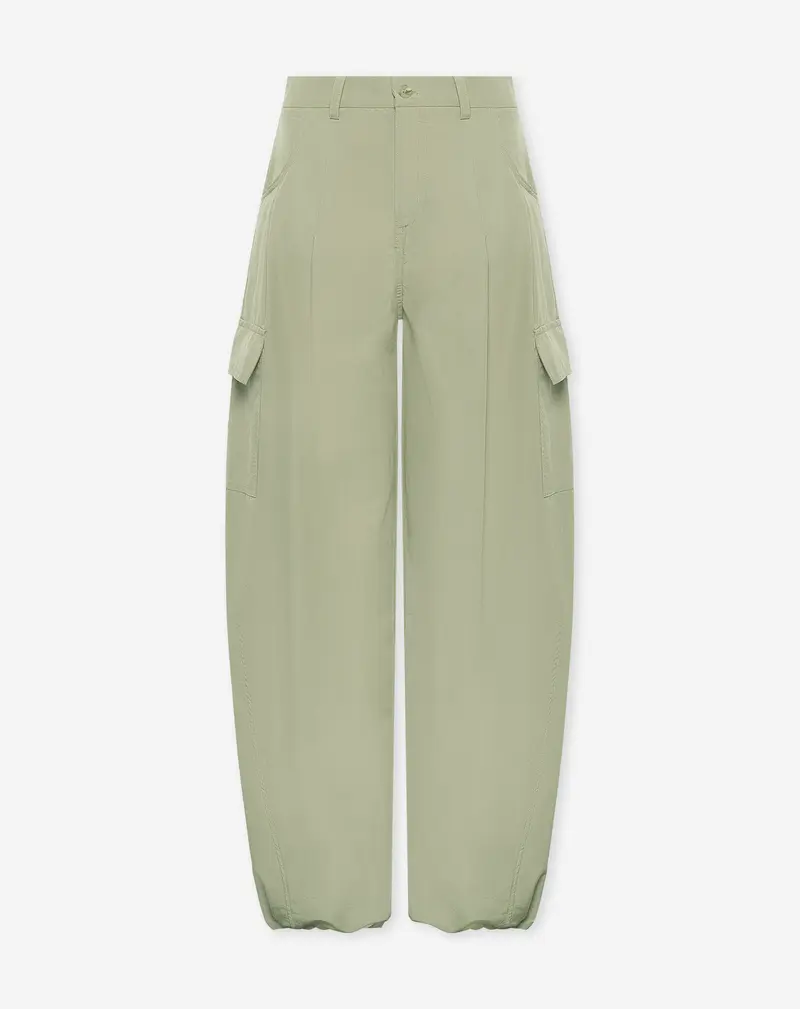 ZENNA PARACHUTE PANTS TALL LICHT OLIJFGROEN