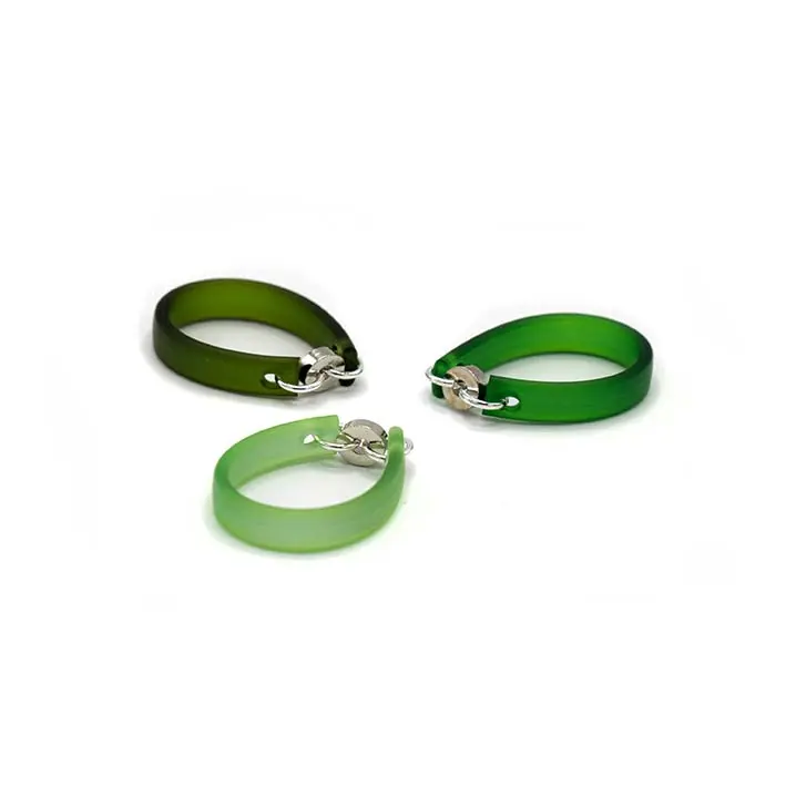 Zero waste ring, Bits & Pieces, set van 3 in groen mix