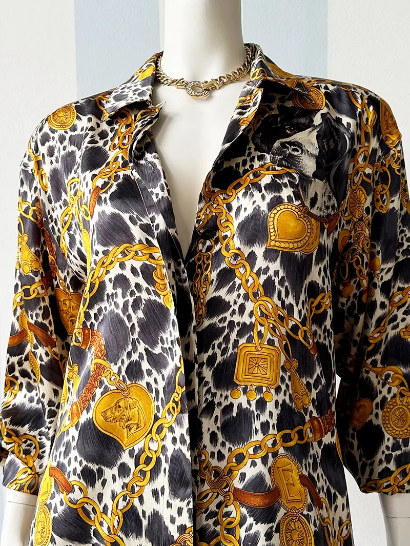 Zijden designer blouse